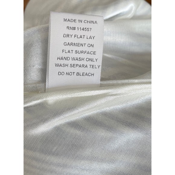 EUC THML Embroidered Blue White Striped Wrap Front Maxi Dress w/ Tassels… - Picture 10 of 11